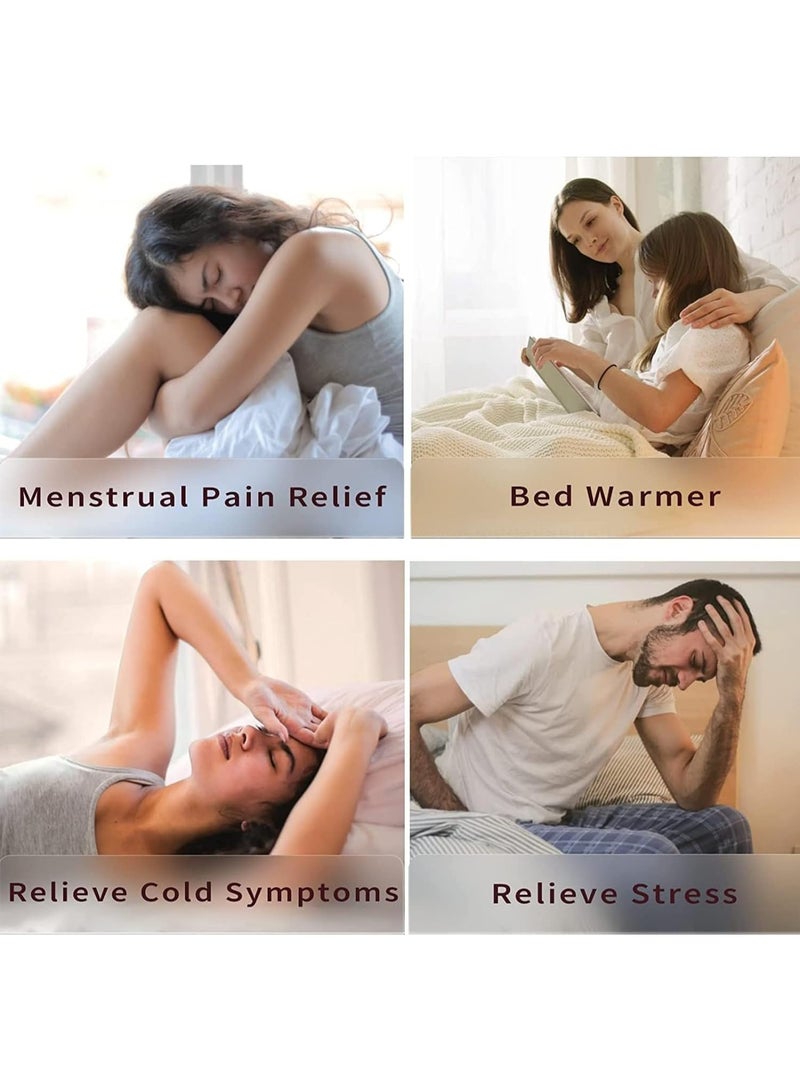 Premium Rubber Hot Water Bottle with Ultra-Soft Protective Cover for Pain Relief Menstrual Cramps and Body Warming - Image 2